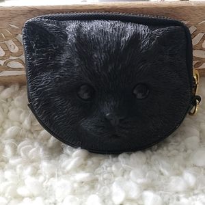Vintage - 3D kitten coins bag